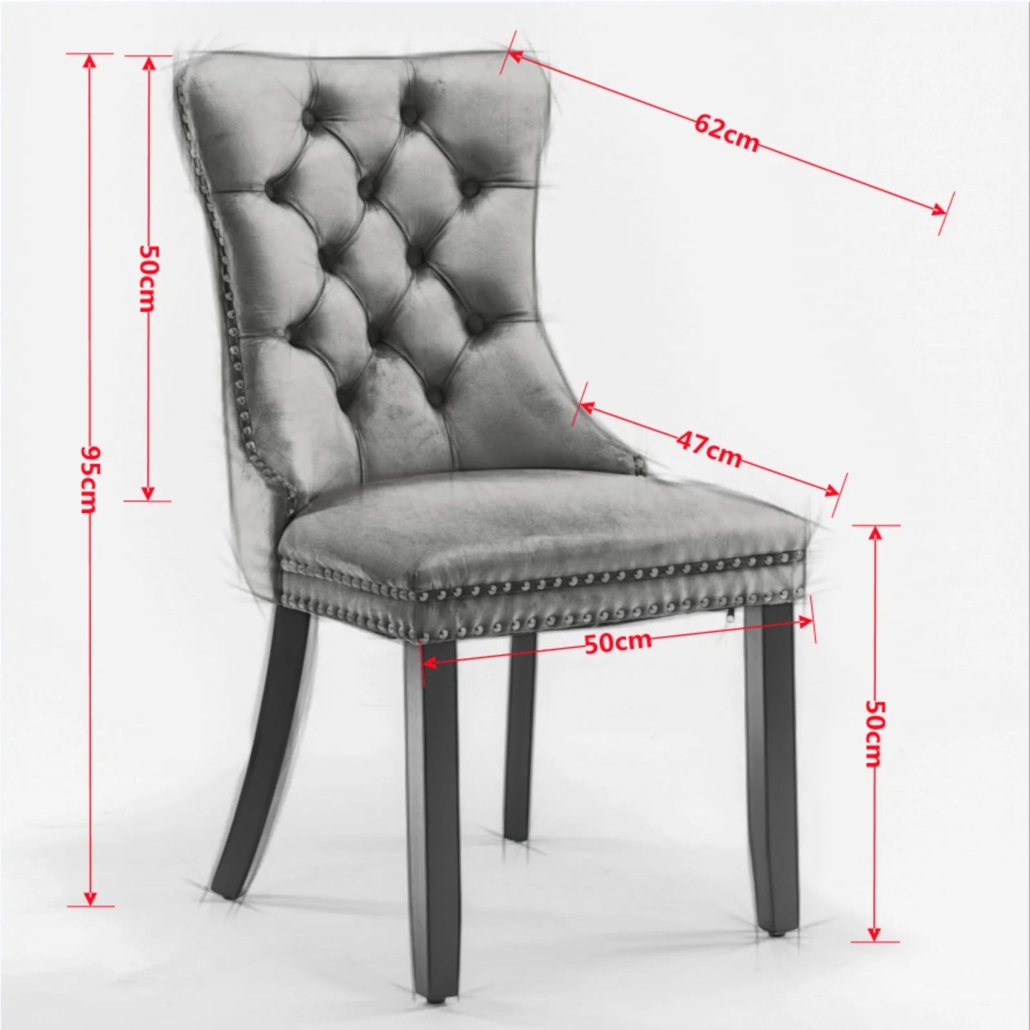 Eetkamerstoelen - Set Van 2 - Zwart - Comfortabele Zitting