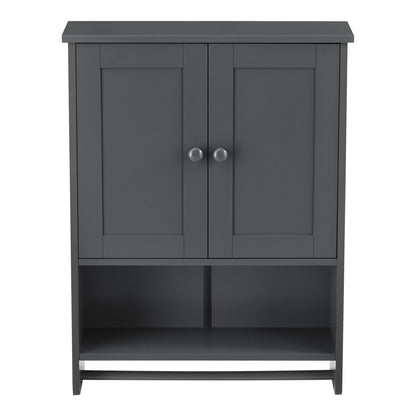 In And OutdoorMatch Badkamermeubel Arvel - Voor Wandmontage - 65x48,7x14,5 cm - Donkergrijs - MDF - Stijlvol Design Badkamerkast