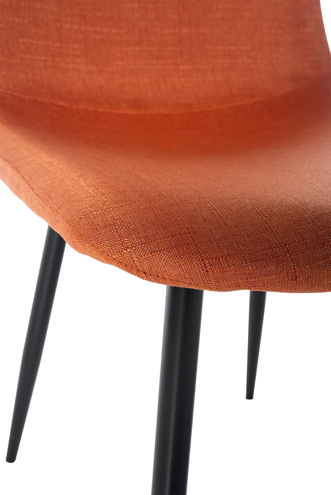 In And OutdoorMatch Eetkamerstoel Carolina - Oranje - Set van 4 - Eetkamerstoel - Stof - Hoge kwaliteit bekleding - Decoratieve stoel - Stijlvolle eetkamerstoel Eetkamerstoel