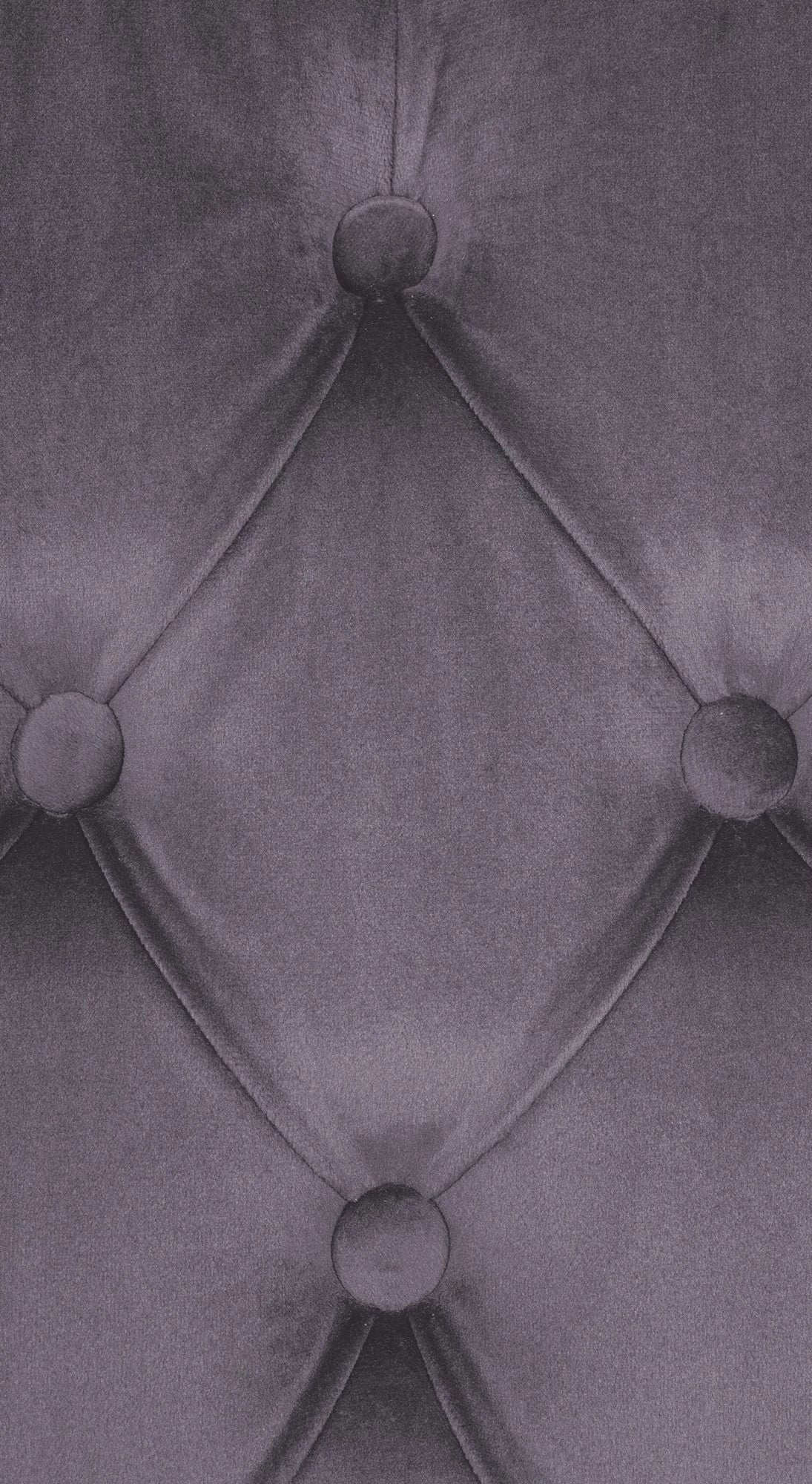 In And OutdoorMatch Eetkamerstoel Dene - Grijs - Stof - Hoge kwaliteit bekleding - Fluwelen Eetkamerstoel - Vintage Look Eetkamerstoel