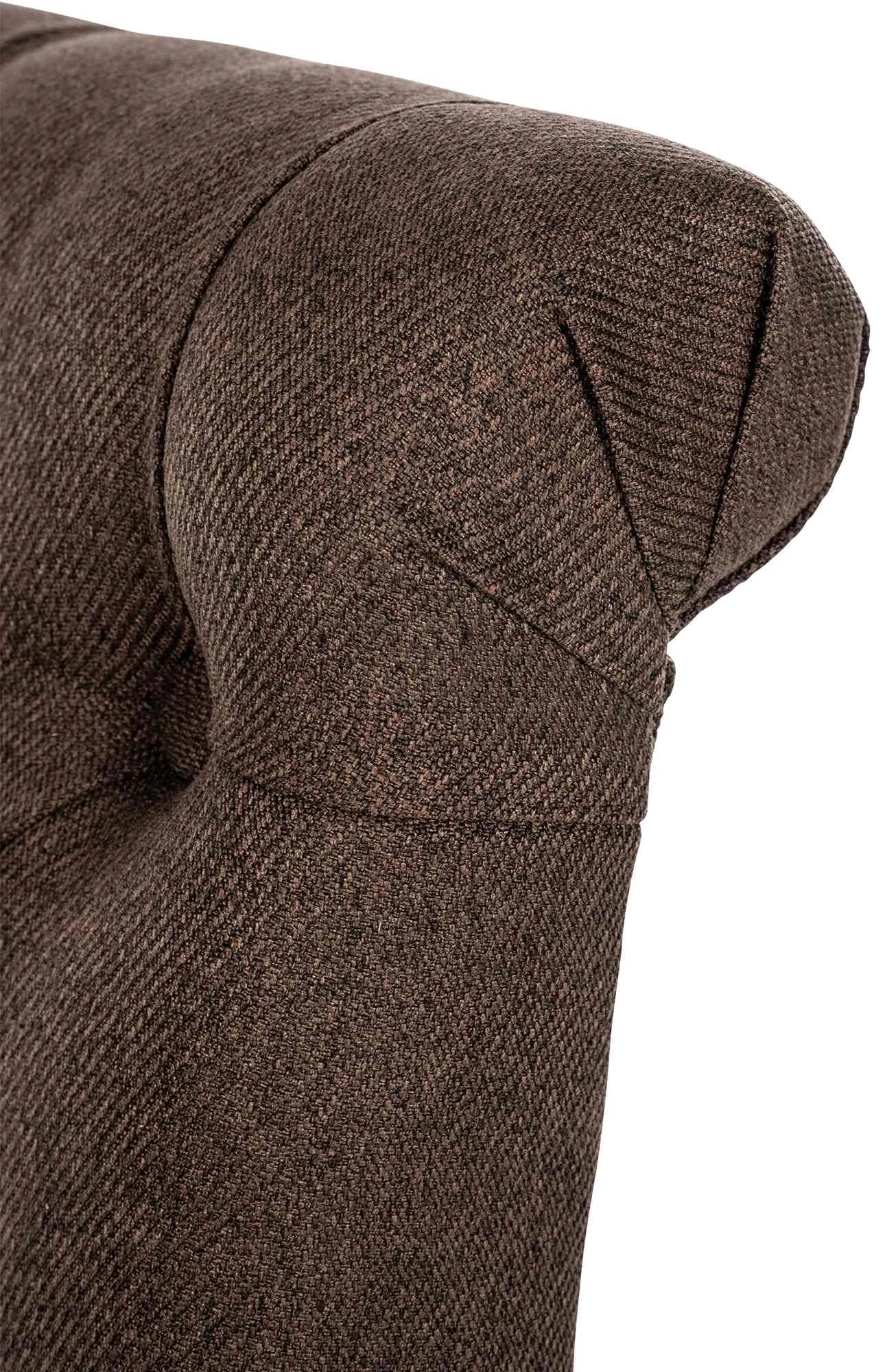 In And OutdoorMatch Eetkamerstoel Faron - Bruin - Set van 2 - Stof - Hoge kwaliteit bekleding - Tijdloze eetkamerstoel - Vintage Look Eetkamerstoel