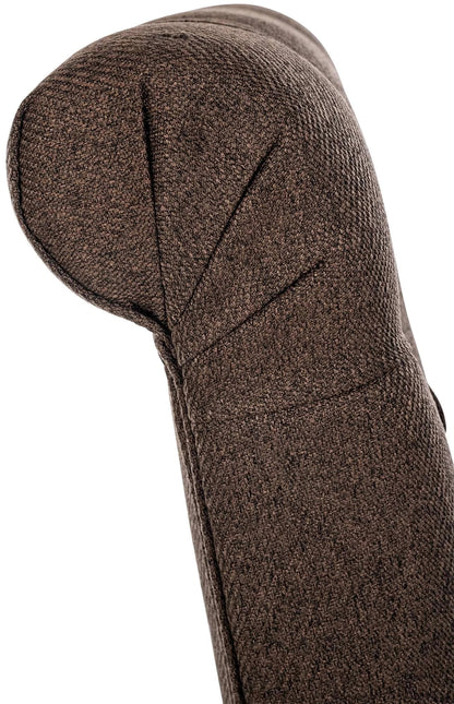 In And OutdoorMatch Eetkamerstoel Faron - Bruin - Set van 2 - Stof - Hoge kwaliteit bekleding - Tijdloze eetkamerstoel - Vintage Look Eetkamerstoel