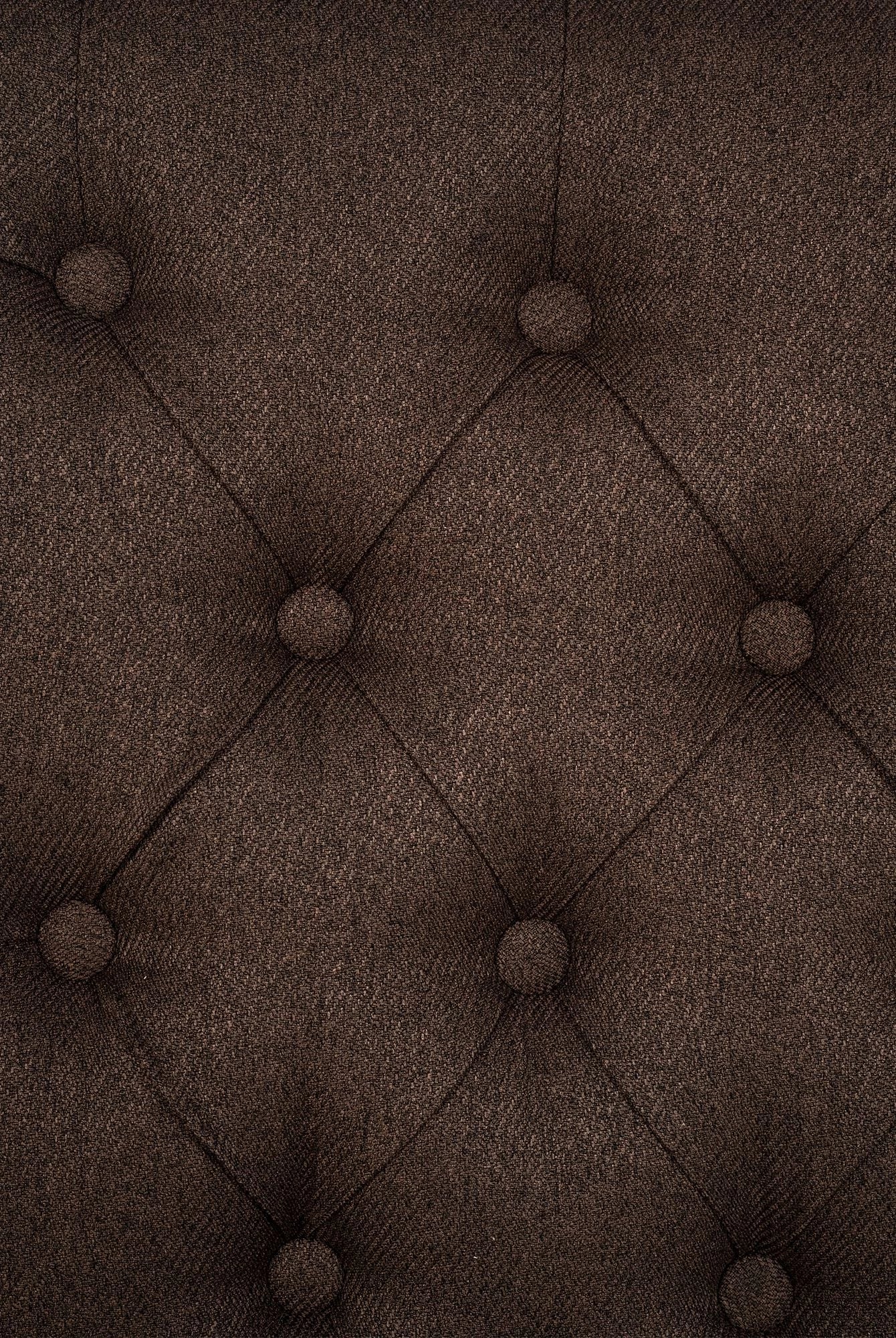 In And OutdoorMatch Eetkamerstoel Faron - Bruin - Set van 2 - Stof - Hoge kwaliteit bekleding - Tijdloze eetkamerstoel - Vintage Look Eetkamerstoel