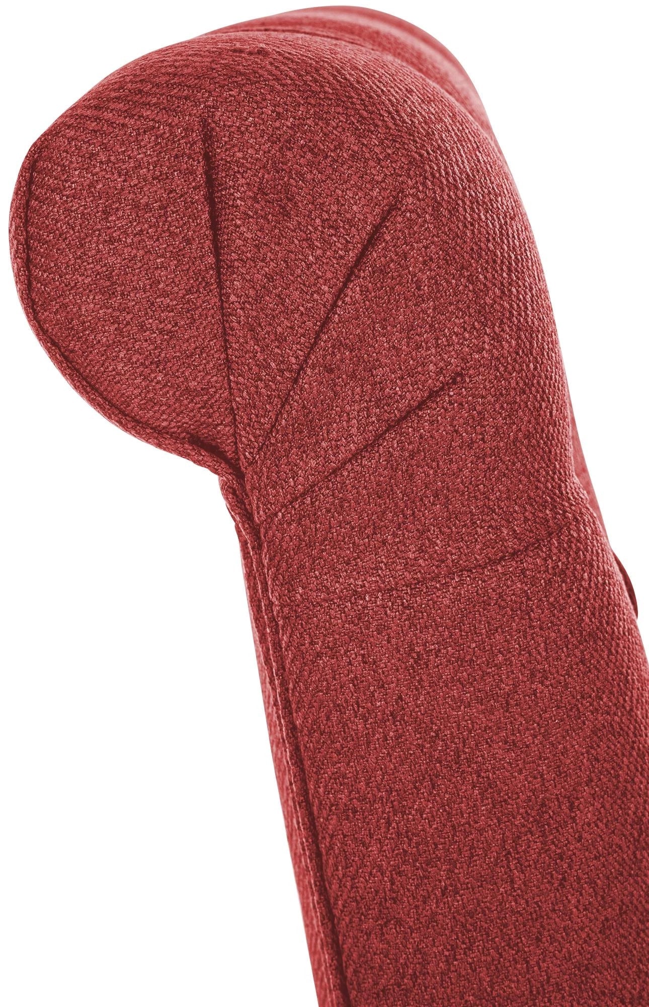 In And OutdoorMatch Eetkamerstoel Kodey - Rood - Set van 2 - Stof - Hoge kwaliteit bekleding - Tijdloze eetkamerstoel - Vintage Look Eetkamerstoel