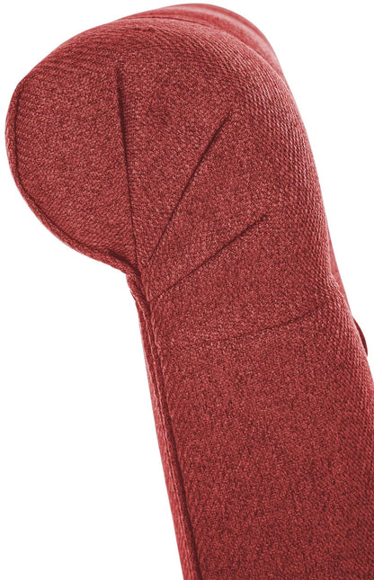 In And OutdoorMatch Eetkamerstoel Kodey - Rood - Set van 2 - Stof - Hoge kwaliteit bekleding - Tijdloze eetkamerstoel - Vintage Look Eetkamerstoel