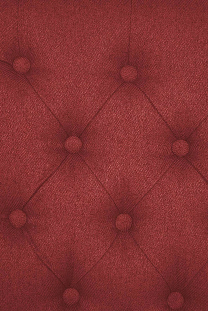 In And OutdoorMatch Eetkamerstoel Kodey - Rood - Set van 2 - Stof - Hoge kwaliteit bekleding - Tijdloze eetkamerstoel - Vintage Look Eetkamerstoel