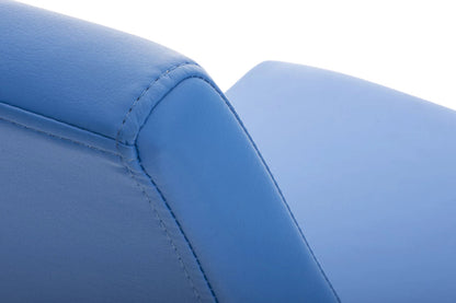 In And OutdoorMatch Eetkamerstoel Lela - Blauw - Set van 2 - Kunstleer - Hoogwaardige bekleding - Luxe eetkamerstoelen - Moderne look Eetkamerstoel