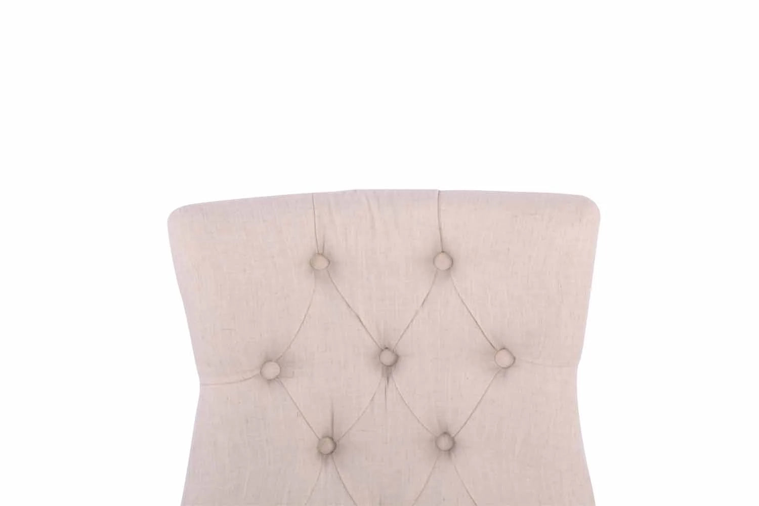 In And OutdoorMatch Eetkamerstoel Merlyn - Beige - Eetkamerstoel - Stof - Hoge kwaliteit bekleding - Vintage stijl stoel - Luxe eetkamerstoel Eetkamerstoel