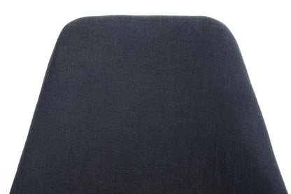 In And OutdoorMatch Stoel Samuel - Naturel - Zwarte Stoel - Stof - Bezoekersstoel - Bureaustoel - Eetkamerstoel - Hoge Kwaliteit Bekleding - Stijlvolle Stoel - Speels Design Eetkamerstoel