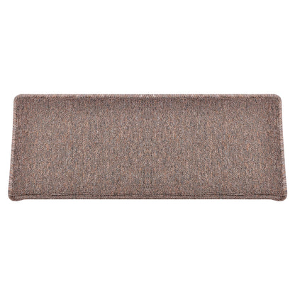 In And OutdoorMatch Trapmat Hailo - Set van 15 - Recht - Zelfklevend - Donkerbruin - 65x24cm Trap mat