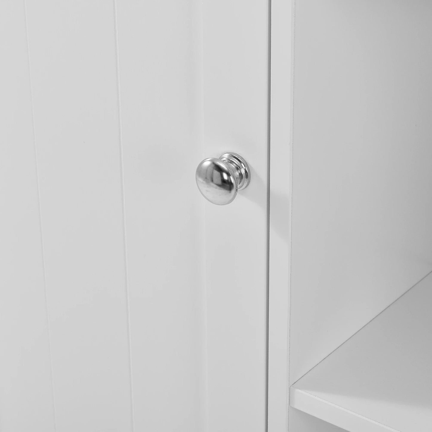 In And OutdoorMatch Vintage Kolomkast Carlie - Badkamerkast - 71x60x18 cm - Wit - Stijlvol Design Badkamerkast