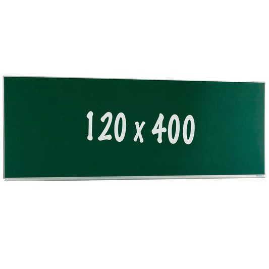 Krijtbord PRO Calderon - Magnetisch - Enkelzijdig bord - Schoolbord - Eenvoudige montage - Emaille staal - Groen - 120x400cm Krijtborden