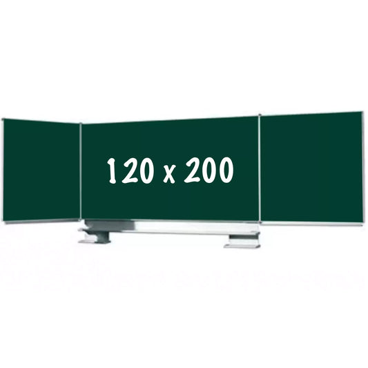 Krijtbord PRO Donovan - Vijfzijdig bord - Schoolbord - Eenvoudige montage - Emaille staal - Groen - 120x200cm Krijtborden