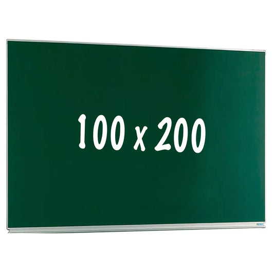 Krijtbord PRO Latasha - Magnetisch - Enkelzijdig bord - Schoolbord - Eenvoudige montage - Emaille staal - Groen - 100x200cm Krijtborden