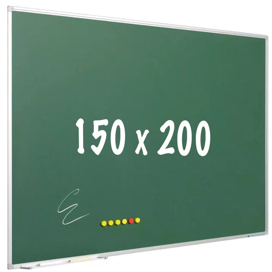Krijtbord PRO Moody - Magnetisch - Schoolbord - Eenvoudige montage - Emaille staal - Groen - 150x200cm Krijtborden