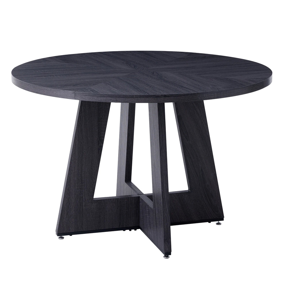 EGOONM Nordic Round Table Solid Wood Dining Table Library Center Medieval Rounded Table Balcony Living Room Home Furniture 120cm