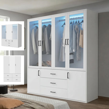 Houten Kast - 3 Ontwerpen - 53x10x60cm, Wit