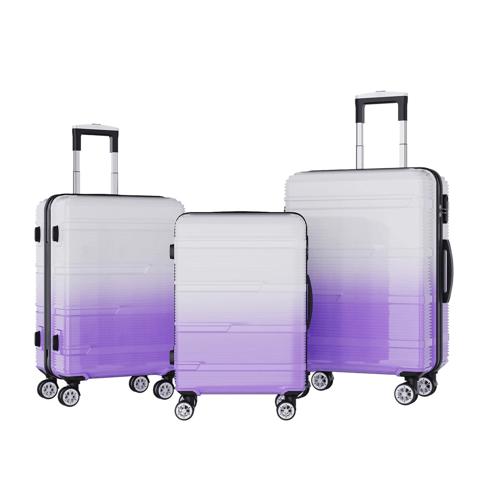 Koffer Set met Weegschaal - 20/24/28 Inch - Roze/Paars