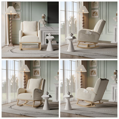 Loungestoel - Katoen/linnen - Beige
