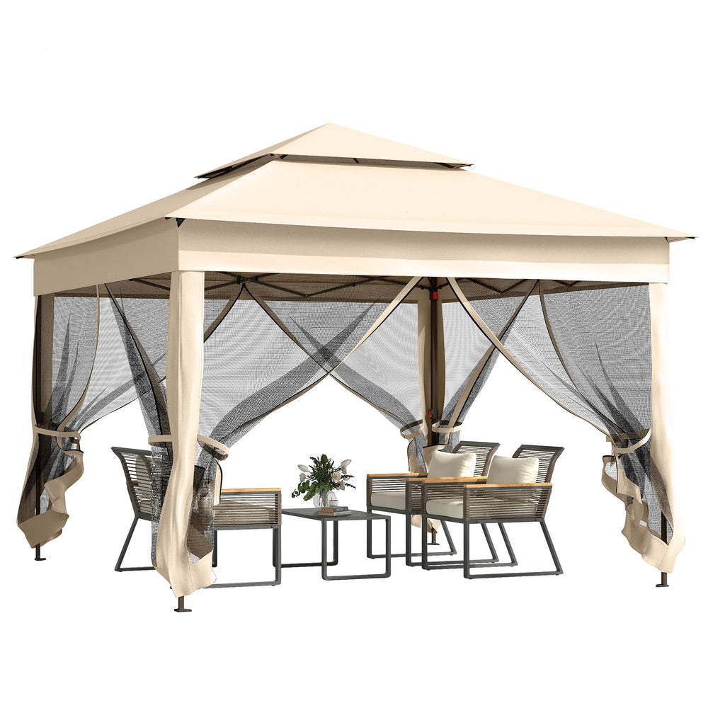 Mobiele Overkapping - Partytent - 3x3m - Beige