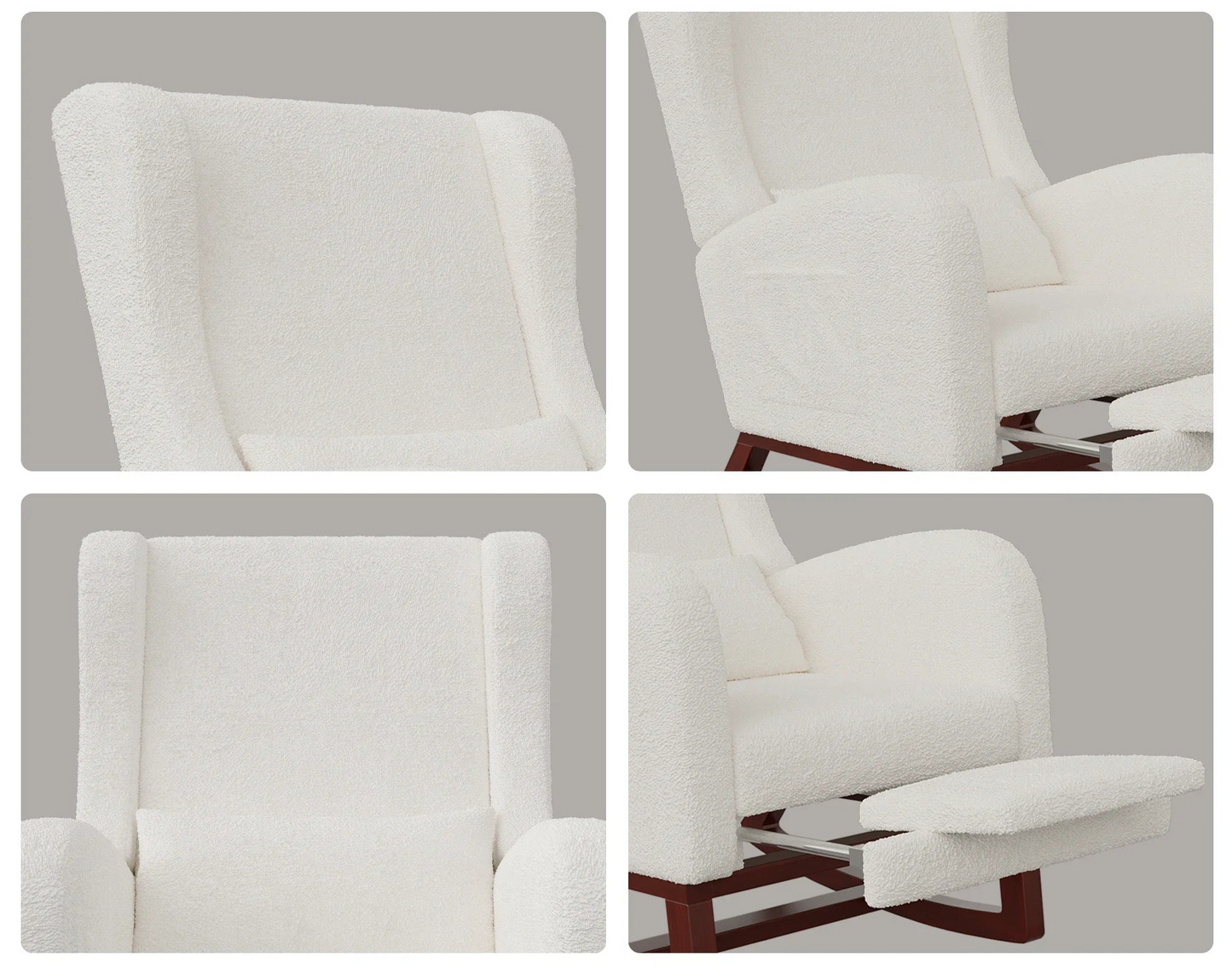 Reclinerstoel met Voetsteun - Gebroken Wit