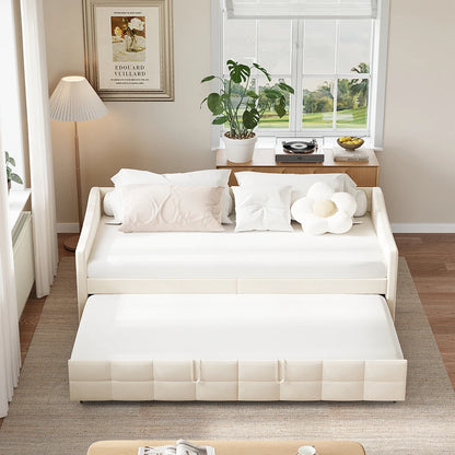 Kunstleer Extensieve Bankbed - 90x200cm - Grijs