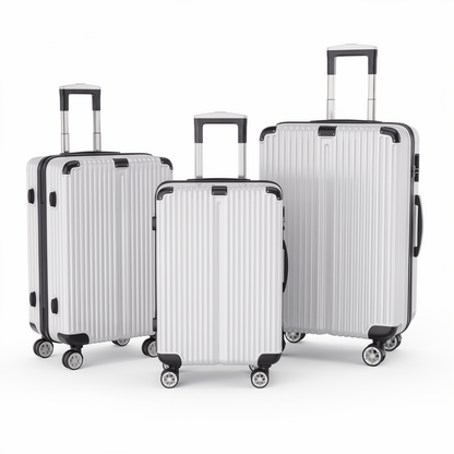 3-delige Koffer Set - Zilver - 51/61/71 cm
